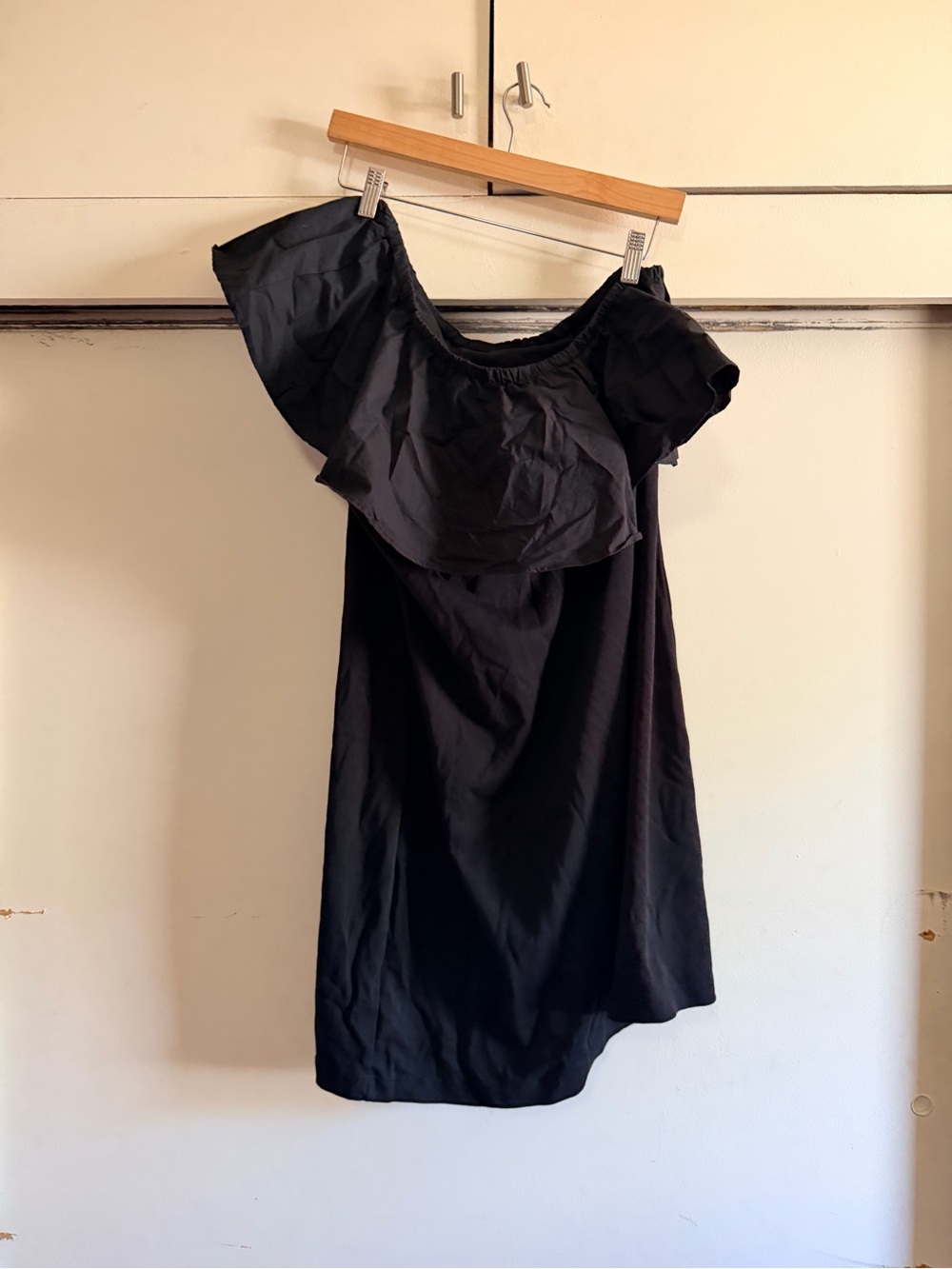 A New Day Black Off-Shoulder Ruffle Women’s Dress Size XL